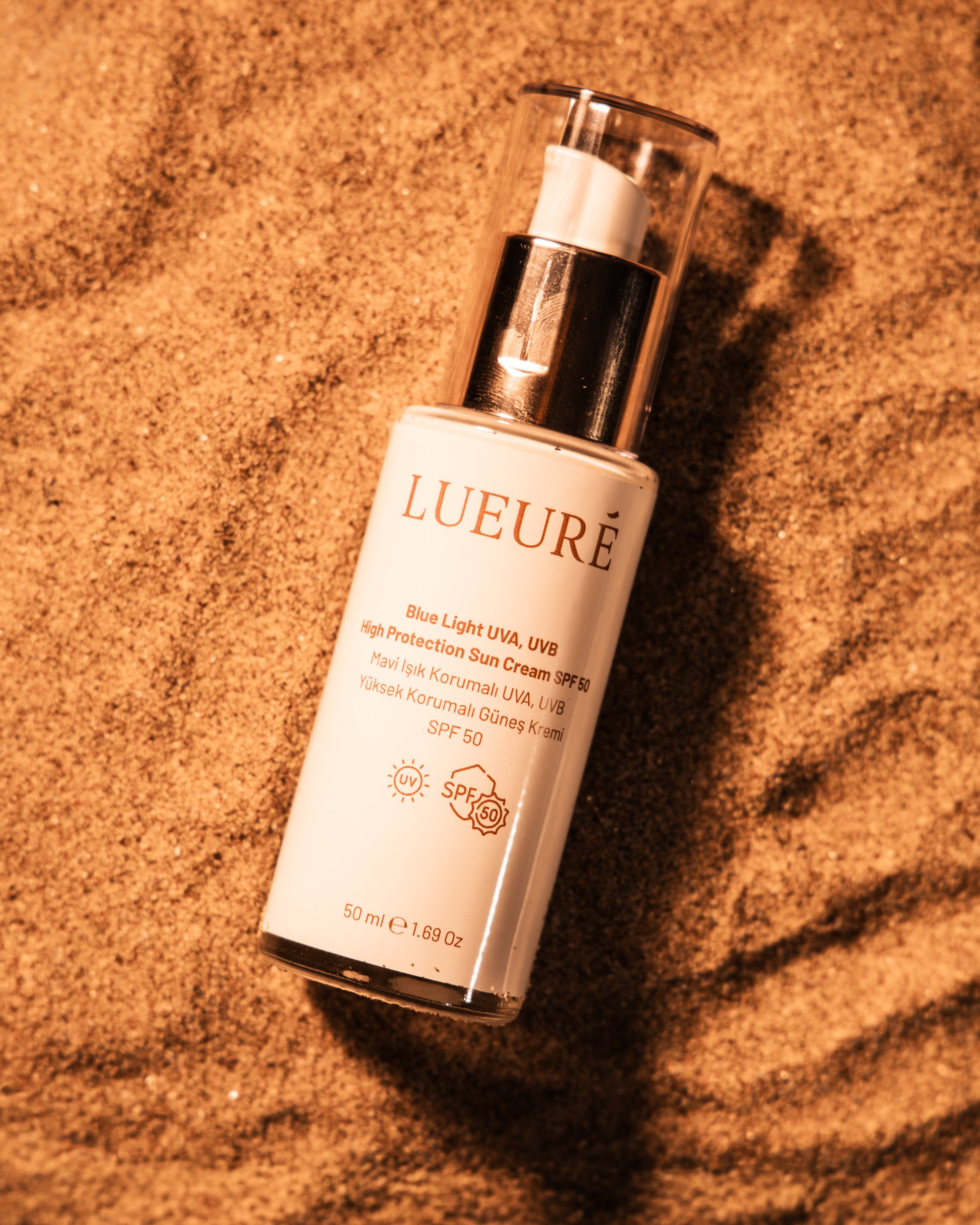 Lueuré UVA UVB Mavi Işık Filtreli Güneş Kremi
